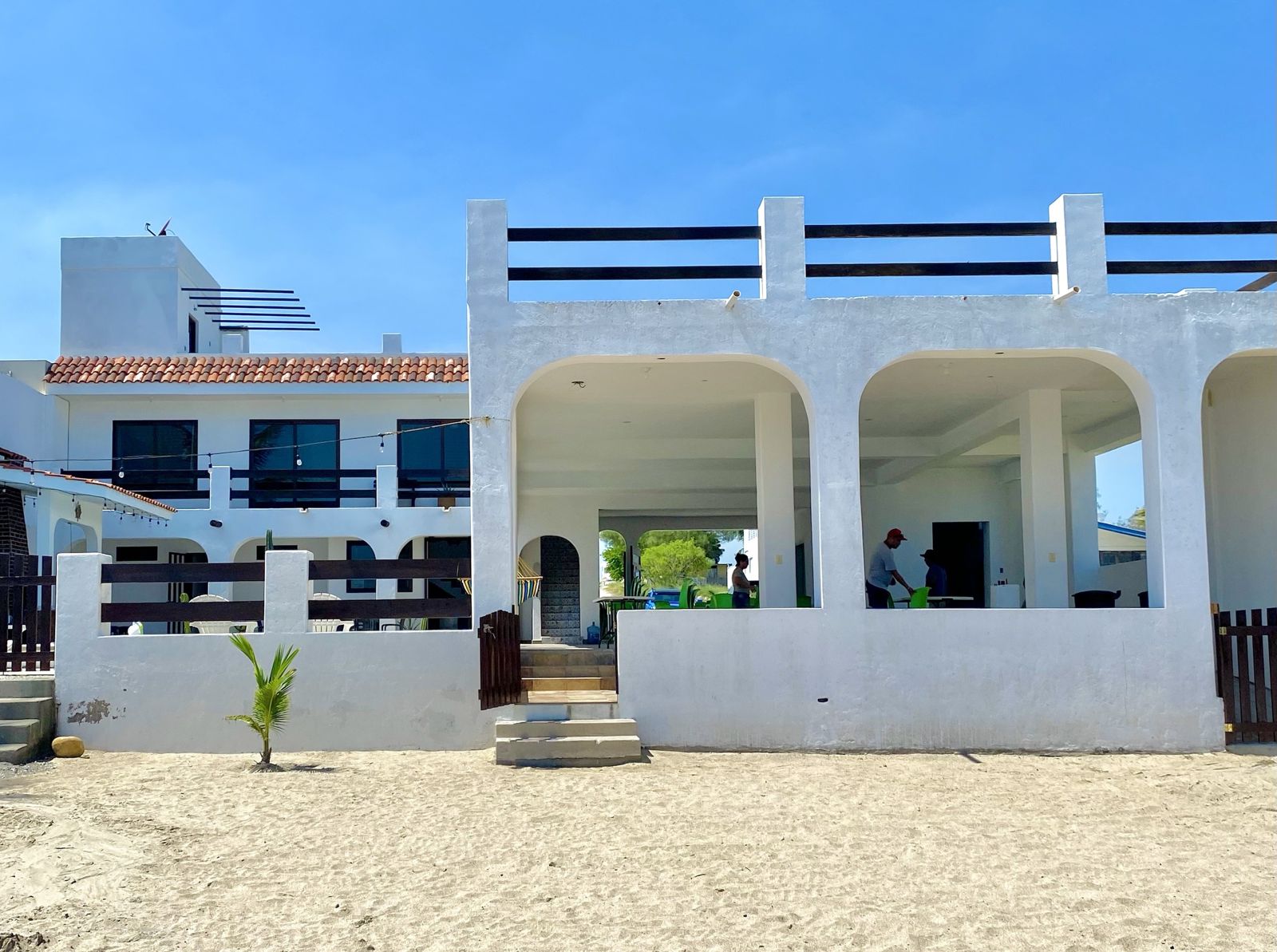 Fachada de Casa de Palma desde la arena